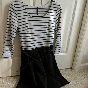 Love Culture Black And White Dress